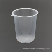 1000ml high quality food grade PP plastic transparent color modulation scale cup